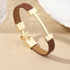 Gold and Brown Women's Bracelet